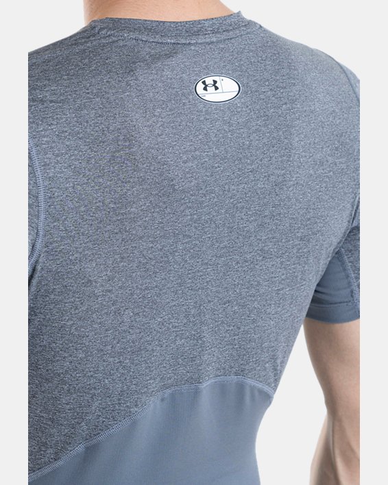 Men's HeatGear® Short Sleeve in Gray image number 4